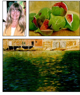 Paintings by Lesley in the Mira-Mira in Sant Rafel