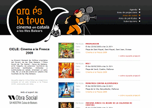 Programa de "Cinema a la Fresca 2009"